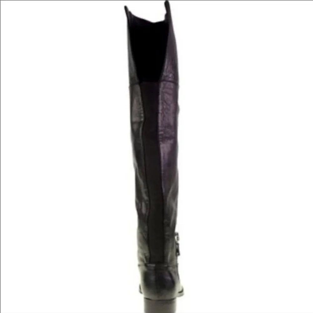 NEW Chinese Laundry Fawn Black Leather Boots